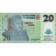 P34e Nigeria - 20 Naira Year 2009